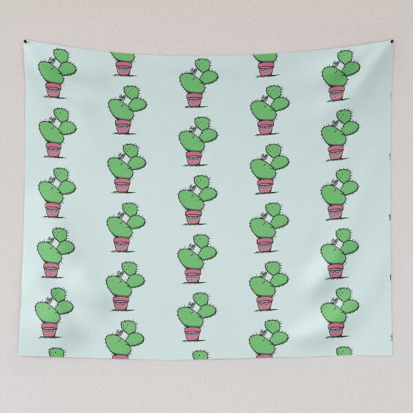 Item preview, Cactus reading forest with grumpy pot - doodle set 1 designed and sold by fairyflow.