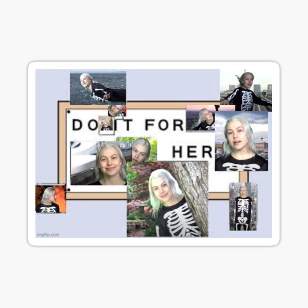Vista previa del artículo con la obra «Meme de Phoebe Bridgers», diseñado y vendido por nicolepee.