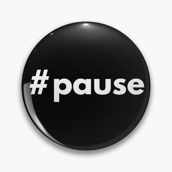 Item preview, Hashtag Pause designed and sold by HashtagZone.