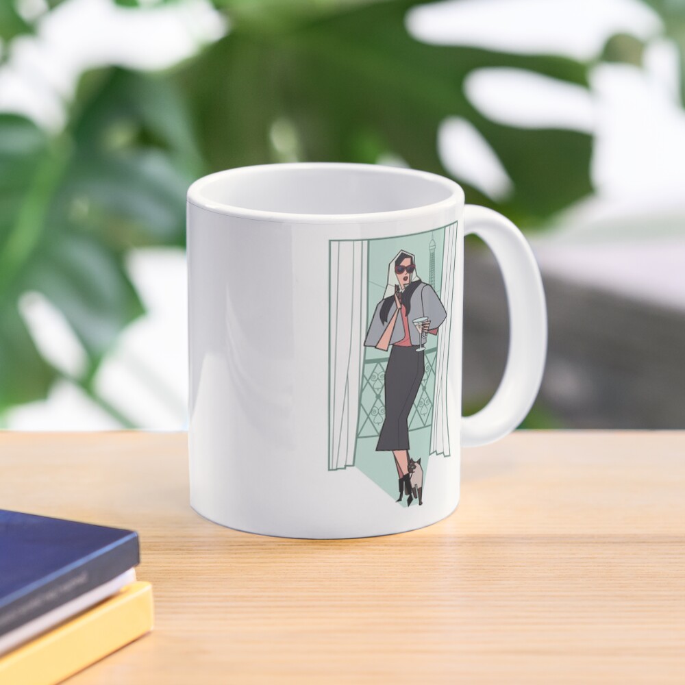 Cats and cocktails retro print Coffee Mug