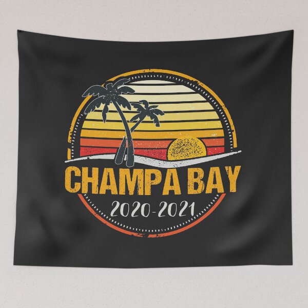Item preview, Champa Bay 2020-2021 Teams Florida Retro Vintage Sunset Palm designed and sold by Dream-bubble.