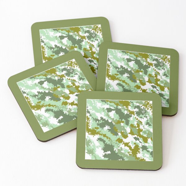Item preview, Camouflage Pattern with shades of green and white designed and sold by Maanya-Tees.