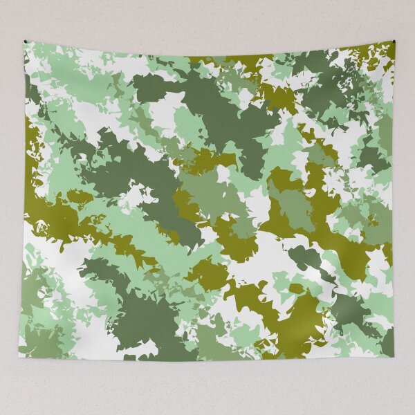 Item preview, Camouflage Pattern with shades of green and white designed and sold by Maanya-Tees.