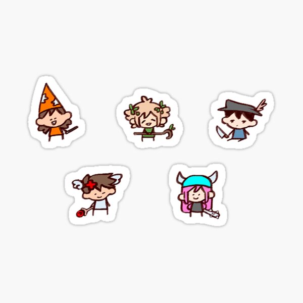 Chibi Sprites (Omori) Glossy Sticker