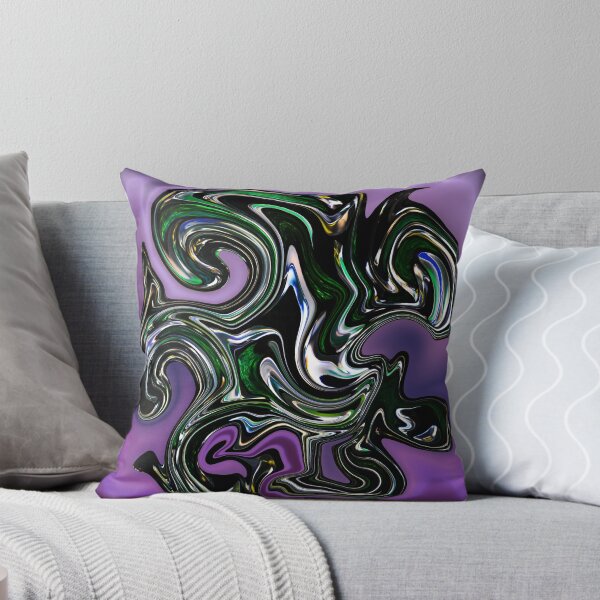 Item preview, Purple Green Swirl Cool Graphic Abstract Pattern designed and sold by Geo  Artwork.