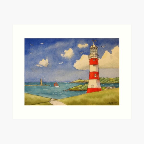 Item preview, Plymouth Hoe Lighthouse. designed and sold by John Ray.