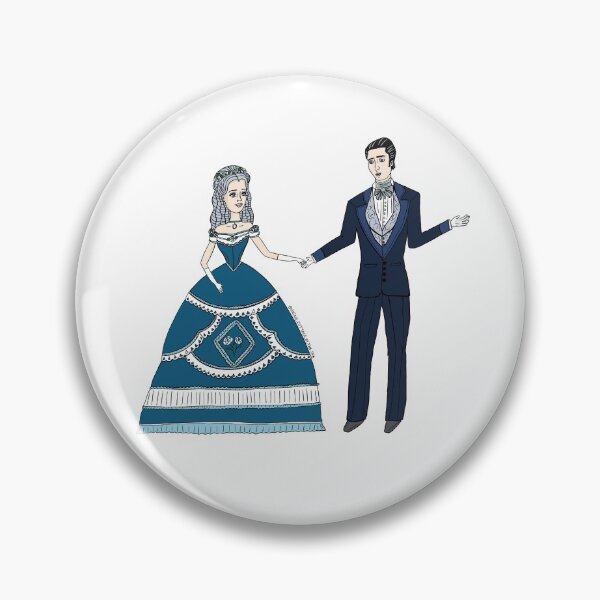 Item preview, Victorian gentleman asking a victorian woman to dance. designed and sold by Sketchbrooke.