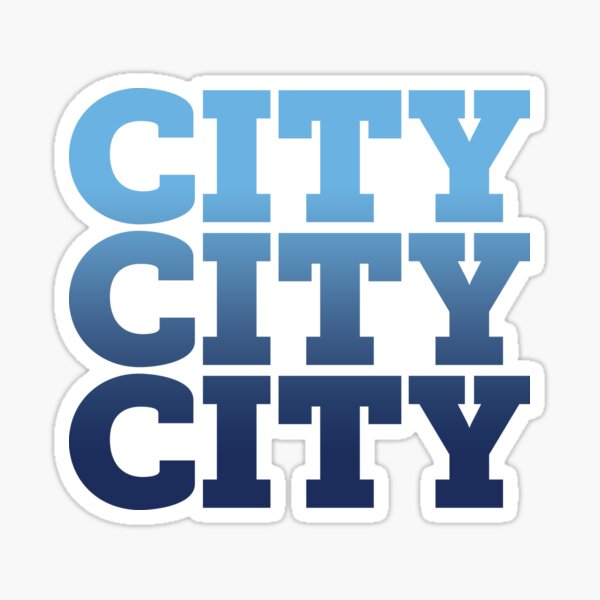 Manchester City Sticker By Sygn Redbubble 7034