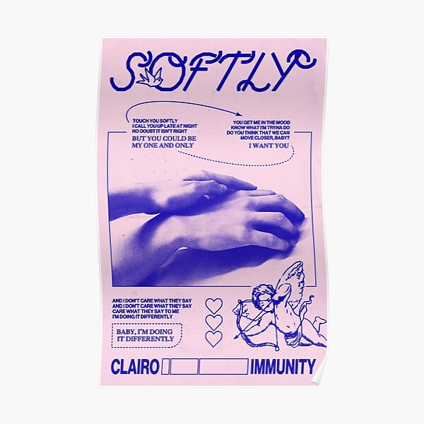 Softly by Clairo Poster Poster