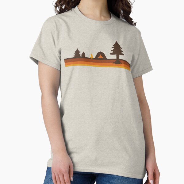 Item preview, Happy Camper (Retro, 70s, Camping) designed and sold by Amanda Weedmark.