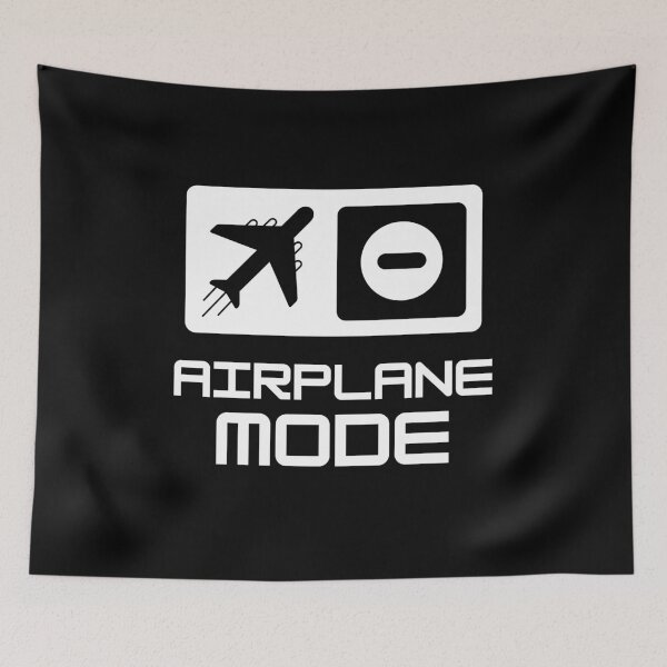 Item preview, airplane mode | white designed and sold by aeroaware.