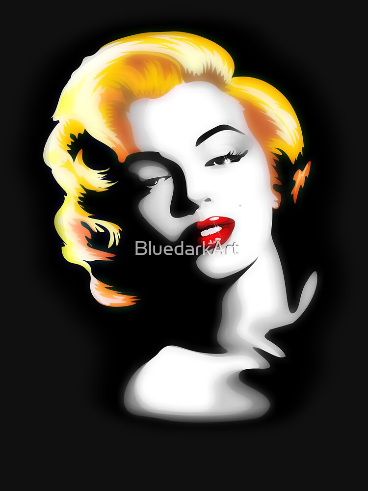 Thumbnail 7 of 7, Essential T-Shirt, Marilyn Golden Hair designed and sold by BluedarkArt.