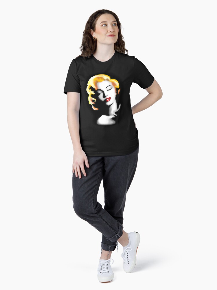 Thumbnail 4 of 7, Essential T-Shirt, Marilyn Golden Hair designed and sold by BluedarkArt.