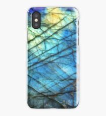 Vinilo o funda para iPhone Labradorita azul real