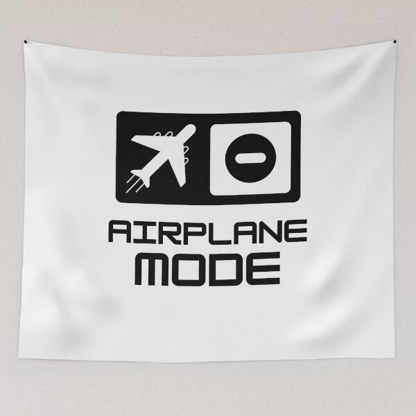 Item preview, airplane mode | black designed and sold by aeroaware.