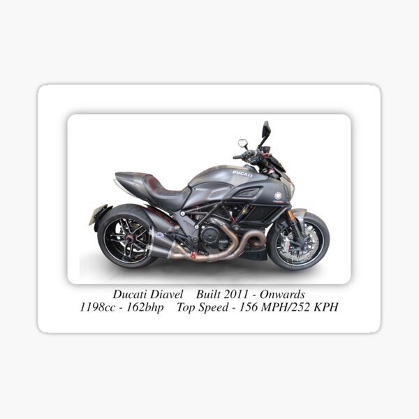 Ducati Diavel Motorcycle Print or Poster Sticker