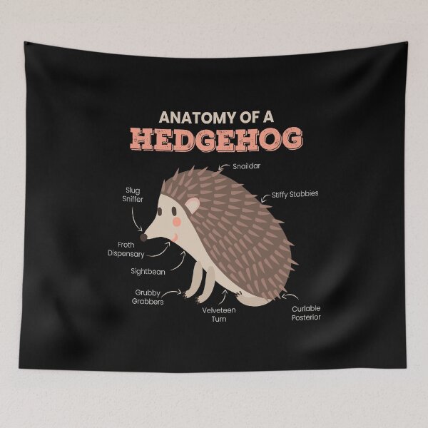 Item preview, Anatomy Of A Hedgehog Cute Autumn designed and sold by MooonTees.
