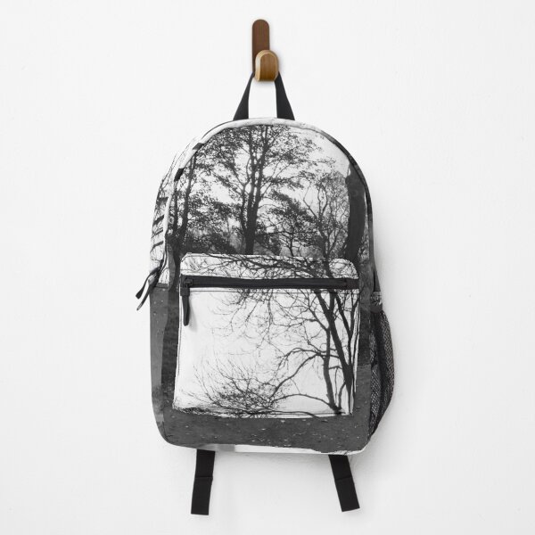 Item preview, Winter Evening in Kelvingrove Park (B&W) designed and sold by ElleElleDesigns.