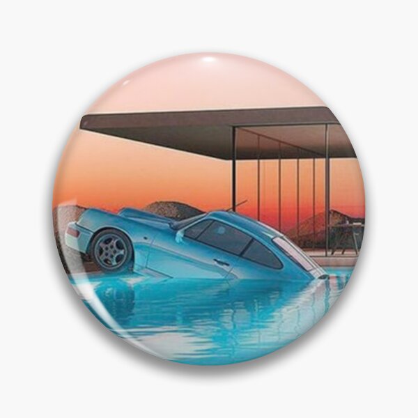 Item preview, Vaporwave Car In Swimming Pool designed and sold by SickStreetwear.