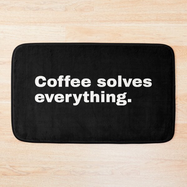 Item preview, Coffee solves everything. Short statement and minimalist design for all coffee lovers designed and sold by Text-N-Typo.