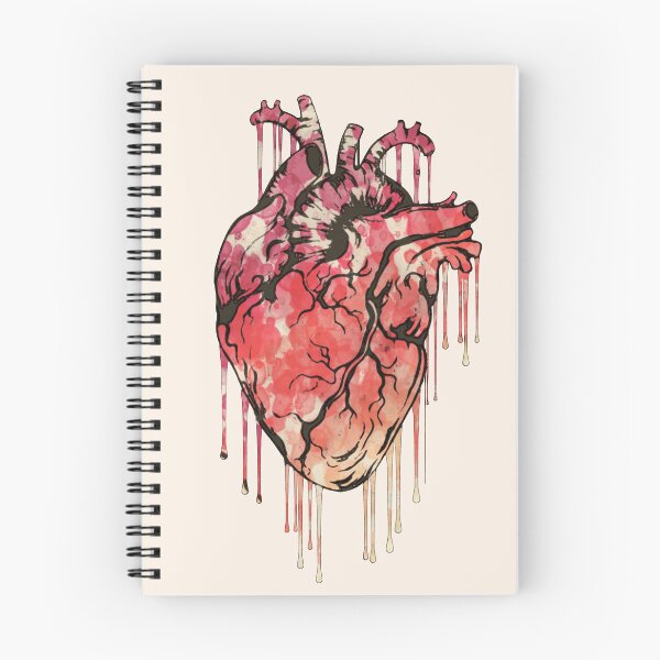 Item preview, Human heart, red color heart, watercolor anatomy art, blood, vintage effect designed and sold by Collagedream.