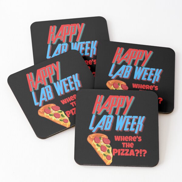 Item preview, HAPPY LAB WEEK WHERES THE PIZZA?!? FUNNY MEDICAL LABORATORY SCIENTIST  designed and sold by Hippiesole.
