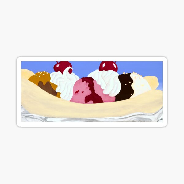 Bigger Banana Split Sticker