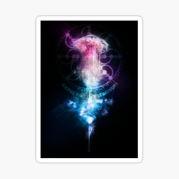 Expecto Patronum Jellyfish Pegatina