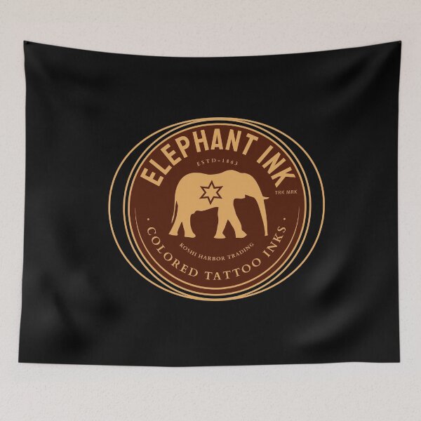 Item preview, ELEPHANT TATTOO INK advertisement designed and sold by ColdCityDesign.