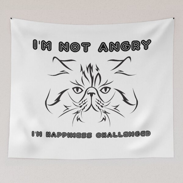 Item preview, I'm not angry. I'm happiness challenged  designed and sold by Qudor.