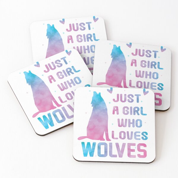 Item preview, Just a Girl Who Loves Wolves For Women T-Shirt designed and sold by bestdesigns2020.