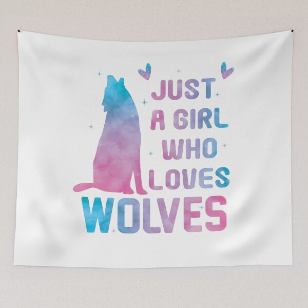 Item preview, Just a Girl Who Loves Wolves For Women T-Shirt designed and sold by bestdesigns2020.
