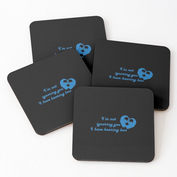 Item preview, I'm not ignoring you I have hearing loss blue in black designed and sold by CHVRDesing.