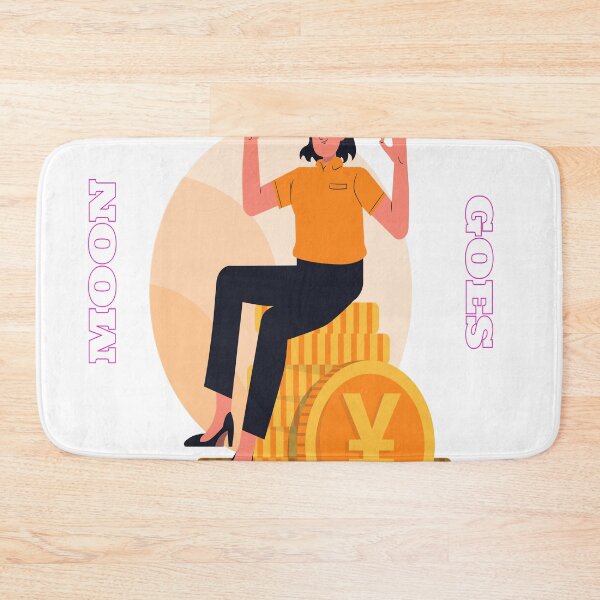 Item preview, Dogecoin goes to moon funny design designed and sold by Rajzone.