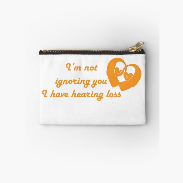 Item preview, I'm not ignoring you I have hearing loss yellow in white designed and sold by CHVRDesing.