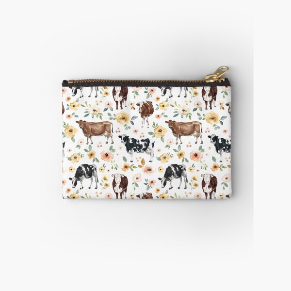 Item preview, Floral Cow Print, Yellow Flowers, Pink Floral, Cowgirl, Cow Painting, Country designed and sold by cateandrainn.