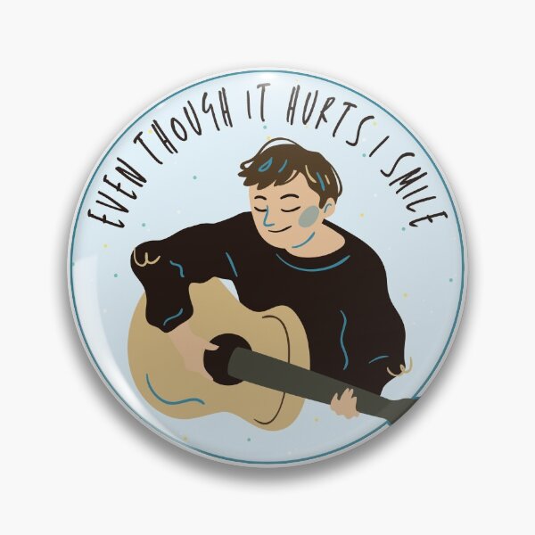 Item preview, DAY6 SMILE Even Though It hurts I Smile Cute Lyrics Blue Guitar designed and sold by SugarSaint.