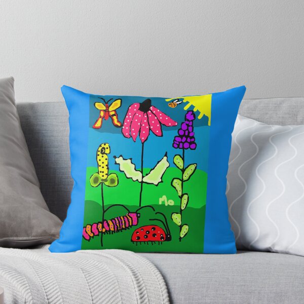 Item preview, Funky Fall Garden flowers Bugs designed and sold by Maureen Zaharie.