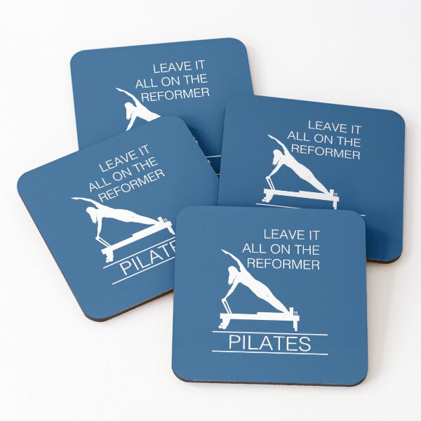 Item preview, Leave It All On The Reformer Pilates, Blue designed and sold by LeeTowleArt.