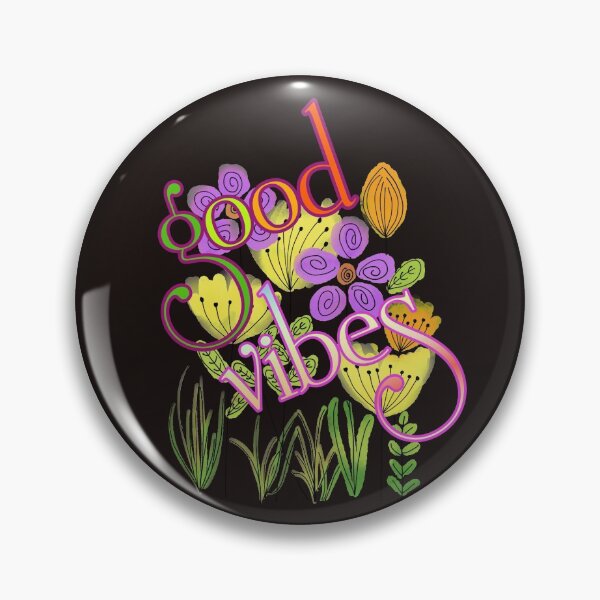 Item preview, Good Vibes Floral  designed and sold by CaribTees.