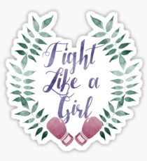 Fight like a girl Sticker