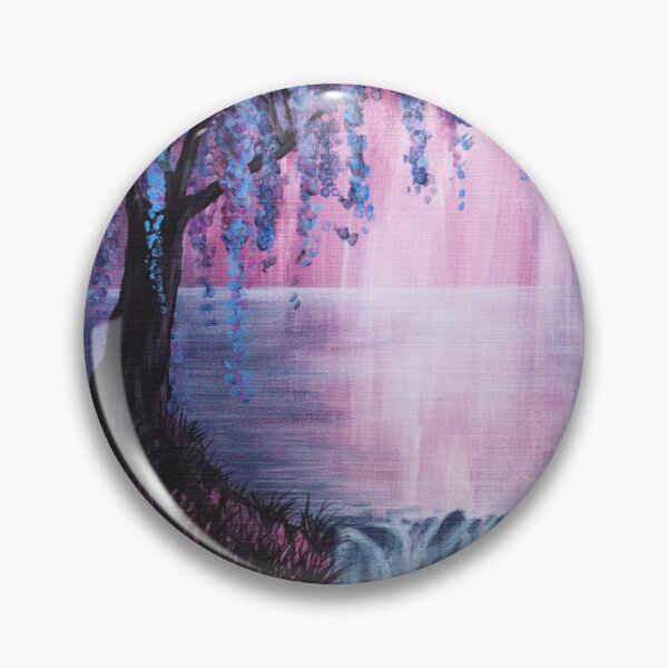 Item preview, Weeping Willow Lake, Abstract Landscapes with Willow Trees and a Lake designed and sold by PrettyLittlePic.