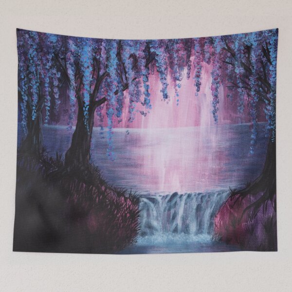 Item preview, Weeping Willow Lake, Abstract Landscapes with Willow Trees and a Lake designed and sold by PrettyLittlePic.