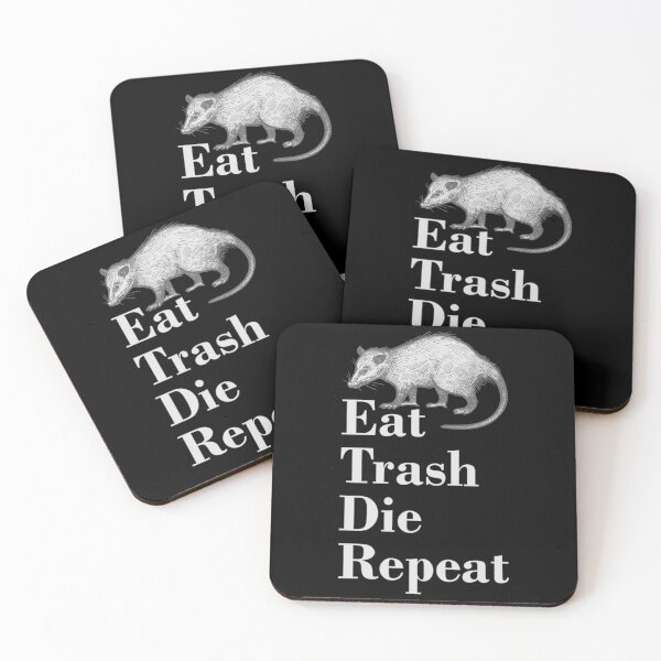 Item preview, Eat. Trash. Die. Repeat. (on black) designed and sold by Groenendijk.