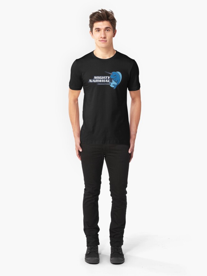 Alternate view of Mighty Narwhal Productions Slim Fit T-Shirt