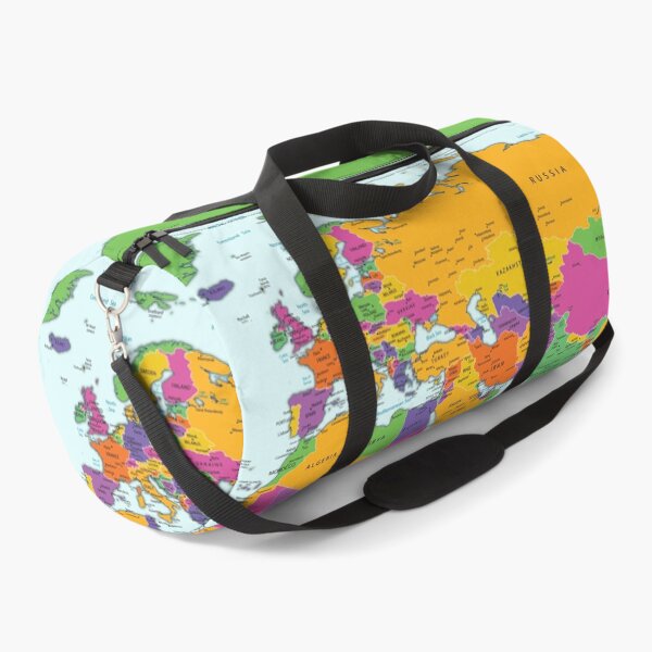 Item preview, Detailed World Map with names of the oceans, seas, Lakes, Rivers, capitals and cities , countries name and international boundaries designed and sold by mashmosh.