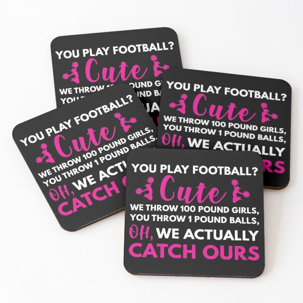 Item preview, Cheerleaders we Throw 100 Pounds Girls designed and sold by TendyTees.