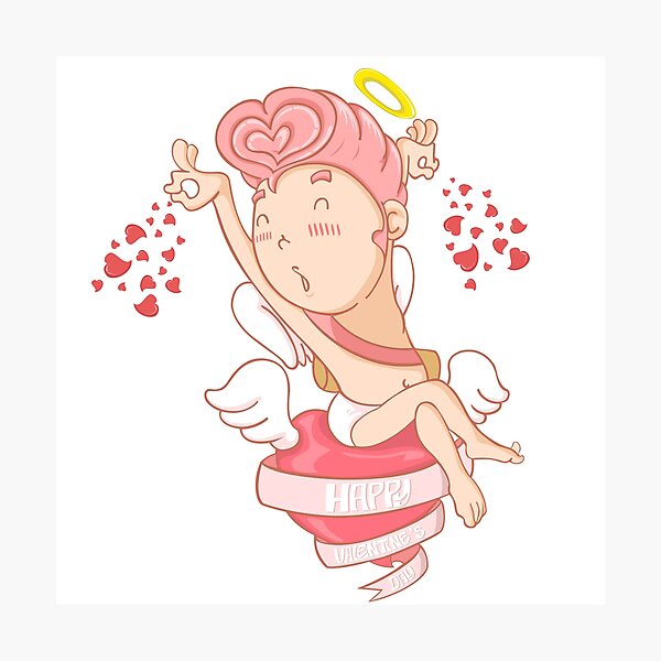 Item preview, Cupid happy valentine’s day designed and sold by Theyuistation.