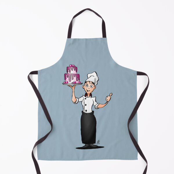 Item preview, Pastry chef with a pink glazed cake designed and sold by cardvibes.