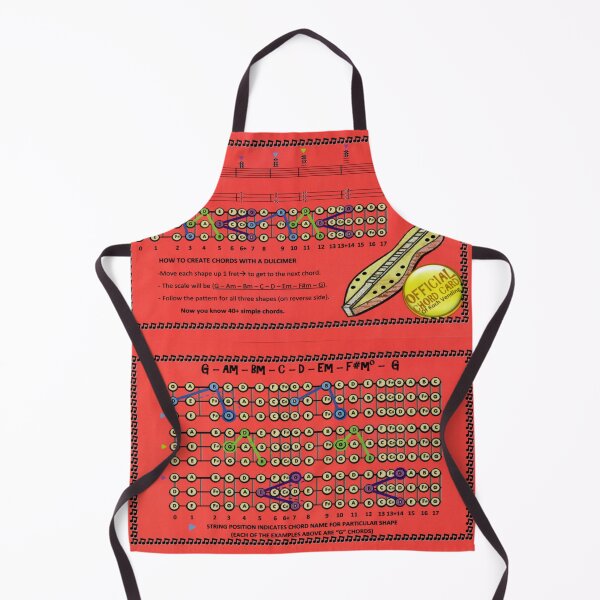 Item preview, GDD mountain Dulcimer Chord Card designed and sold by NEEDFUL STRINGS LLC.